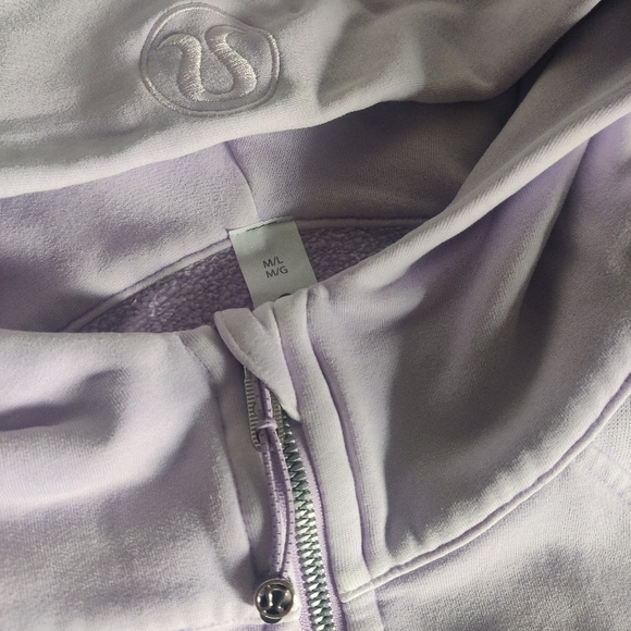 Lululemon Half Zip Hoodie Scuba Dye Purple Cosmo - Picture 6 of 8